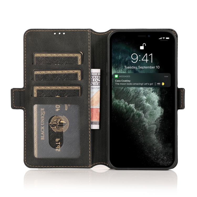  iPhone 14 Fodral Retro Textur Svart