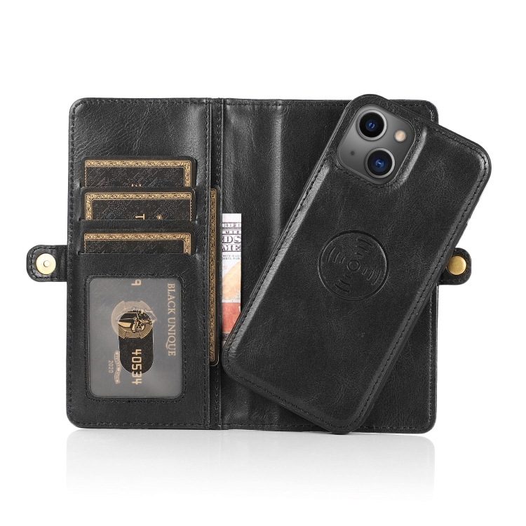  iPhone 14 2in1 Flerfack Magnet Fodral / Skal Svart