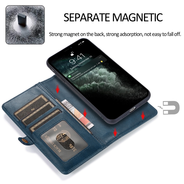  iPhone 14 2in1 Flerfack Magnet Fodral / Skal Blå