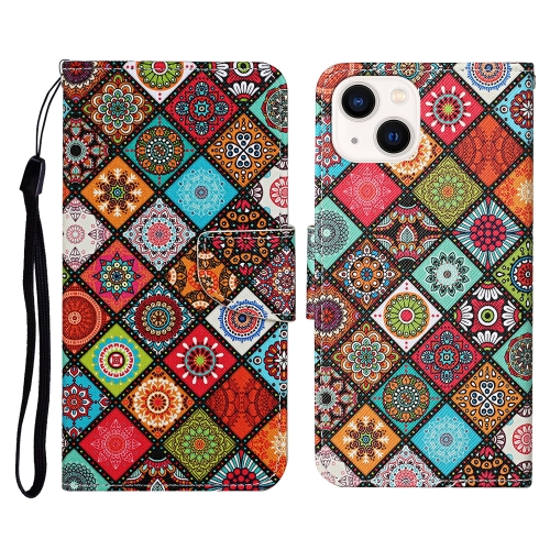  iPhone 14 Fodral Med Tryck Diamond Totem