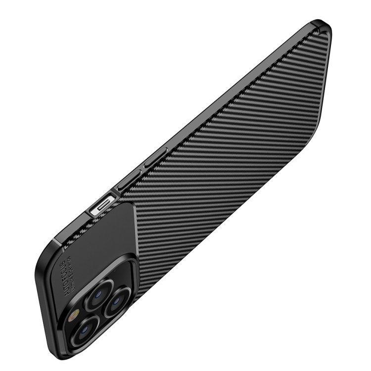  iPhone 14 Plus Skal Kolfiber Textur Blå
