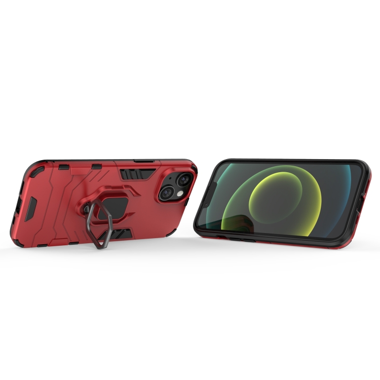 iPhone 14 Plus Skal Ring Armor Hybrid Röd