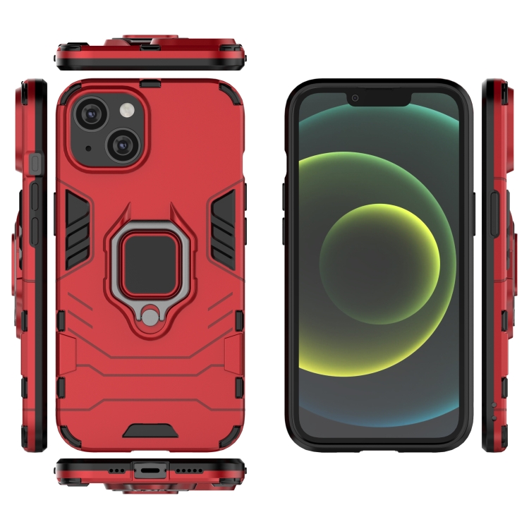  iPhone 14 Plus Skal Ring Armor Hybrid Röd
