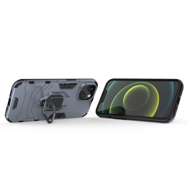  iPhone 14 Plus Skal Ring Armor Hybrid Navy Blue