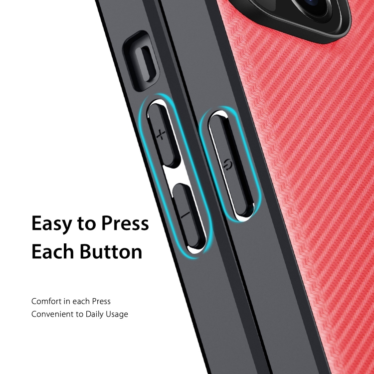 DUX DUCIS DUX DUCIS iPhone 14 Plus Skal FINO Nylon Röd