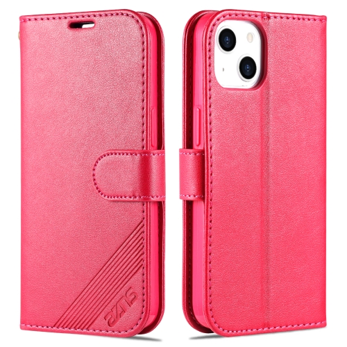 AZNS AZNS iPhone 14 Plus Fodral Läder Röd/Rosa