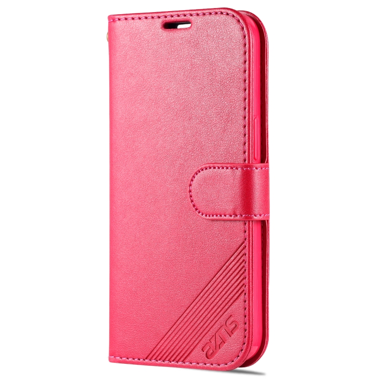 AZNS AZNS iPhone 14 Plus Fodral Läder Röd/Rosa