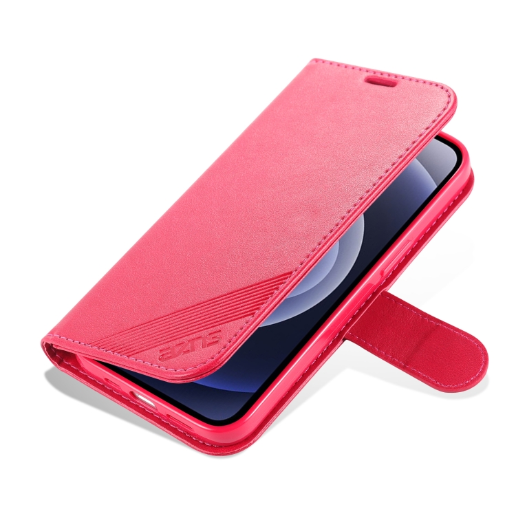 AZNS AZNS iPhone 14 Plus Fodral Läder Röd/Rosa