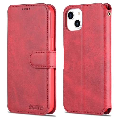 AZNS AZNS iPhone 14 Plus Fodral Solid Textur Röd/Rosa