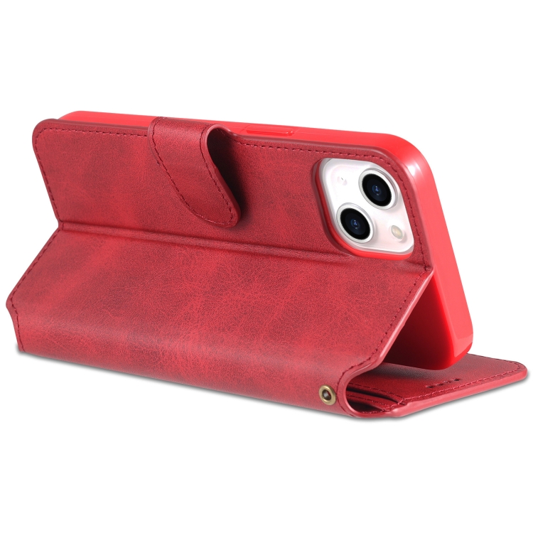 AZNS AZNS iPhone 14 Plus Fodral Solid Textur Röd/Rosa