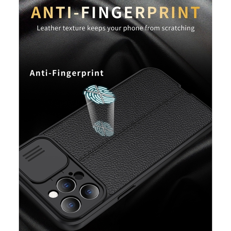  iPhone 14 Plus Skal CamShield Litchi Textur Lila