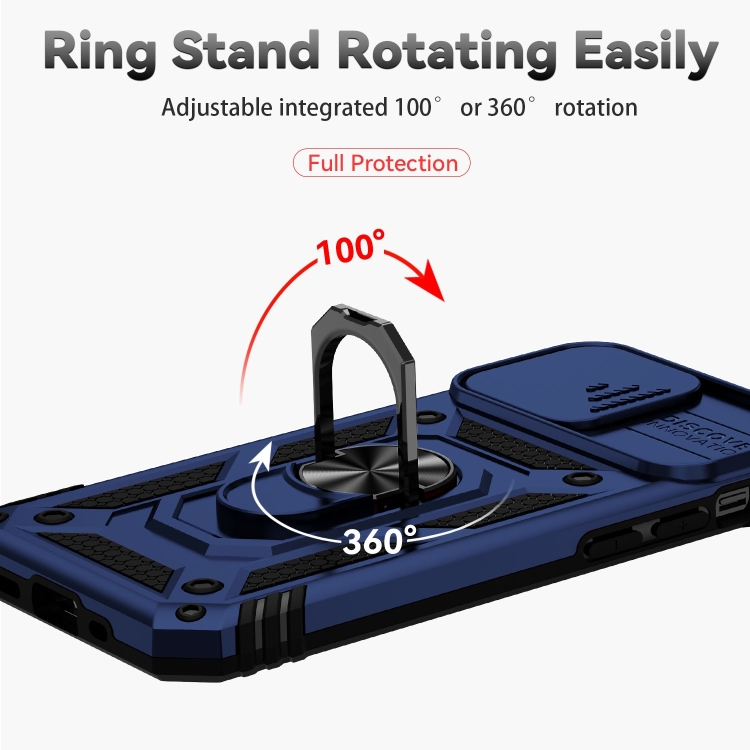  iPhone 14 Plus Skal CamShield Hybrid Ring Blå