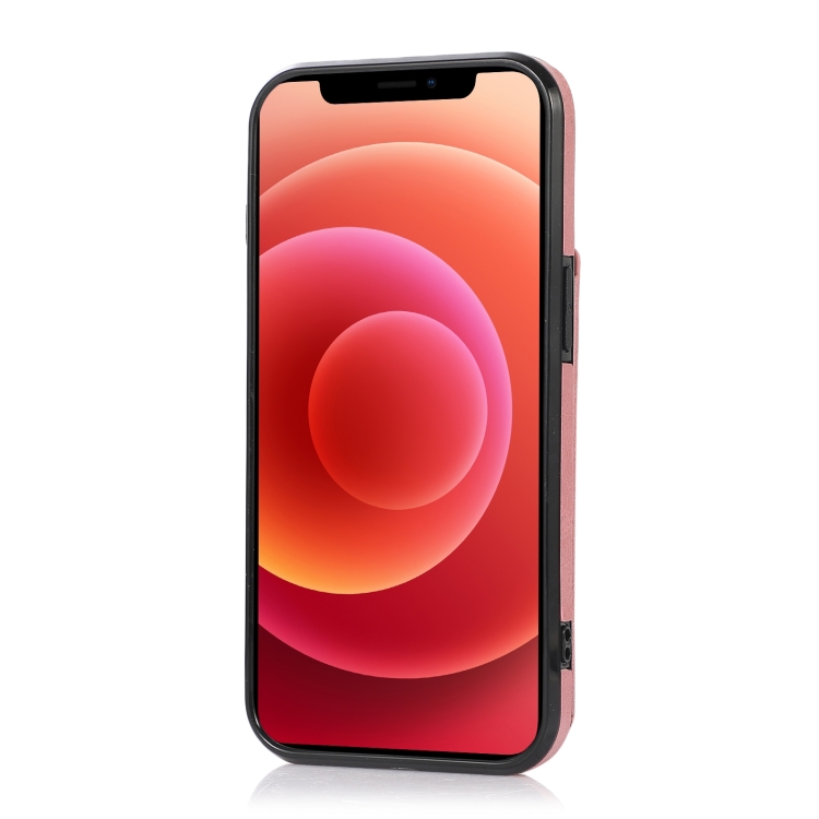  iPhone 14 Plus Skal Med Kortfack Och Magnet Roséguld