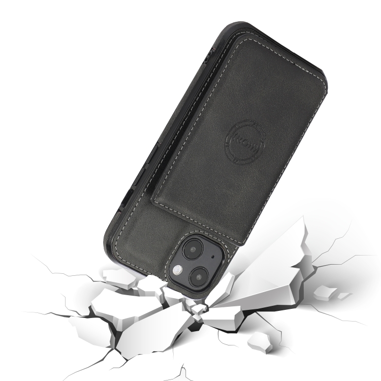  iPhone 14 Plus Skal Med Kortfack Och Magnet Svart