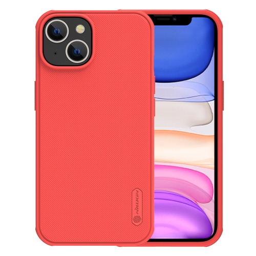 NILLKIN NILLKIN iPhone 14 Plus Skal Frosted Shield Pro Röd