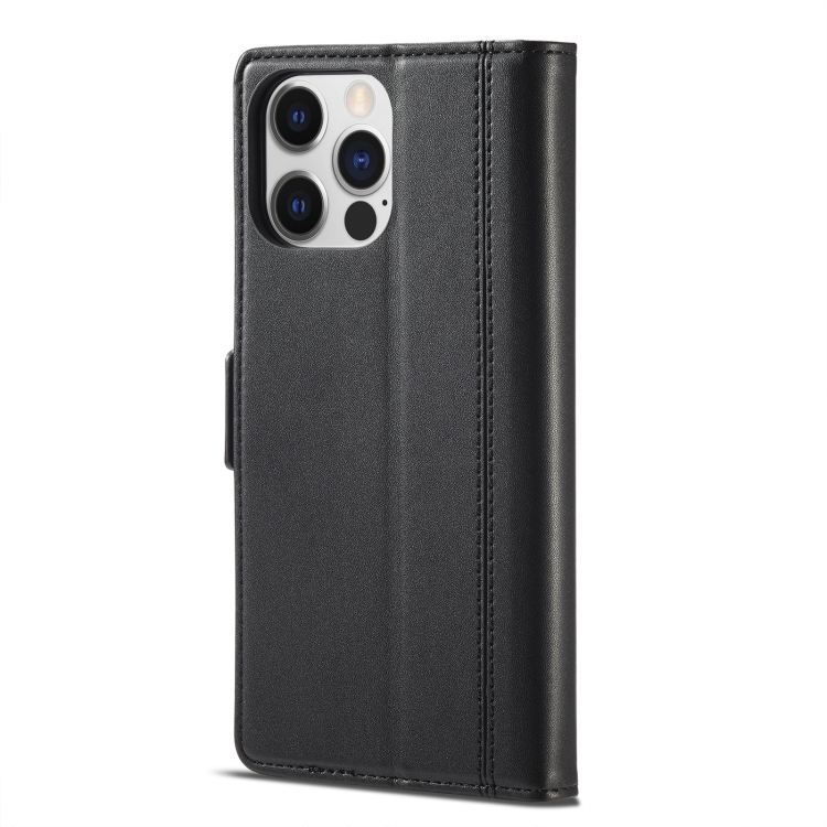 LC.IMEEKE LC.IMEEKE iPhone 14 Plus Fodral Läder Svart