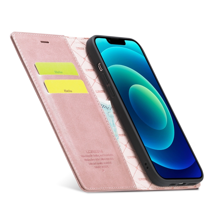LC.IMEEKE LC.IMEEKE iPhone 14 Plus Fodral Flip Roséguld
