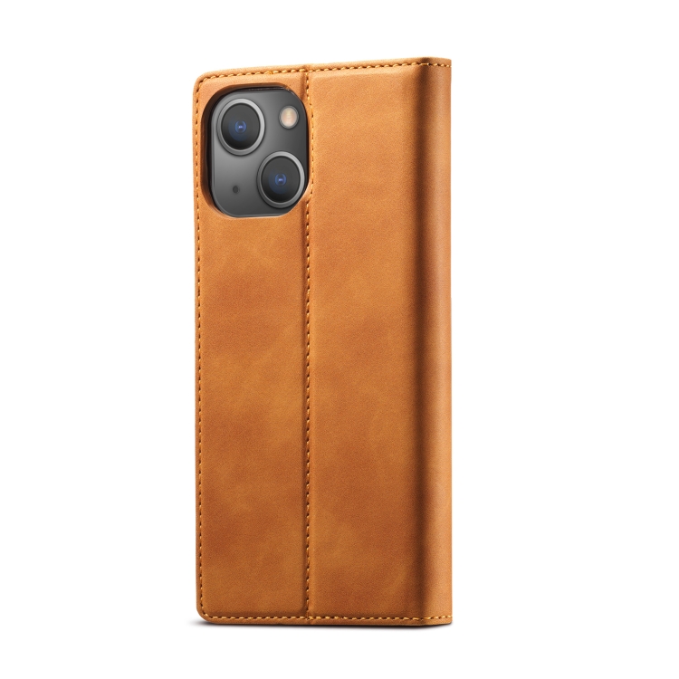 LC.IMEEKE LC.IMEEKE iPhone 14 Plus Fodral Flip Brun