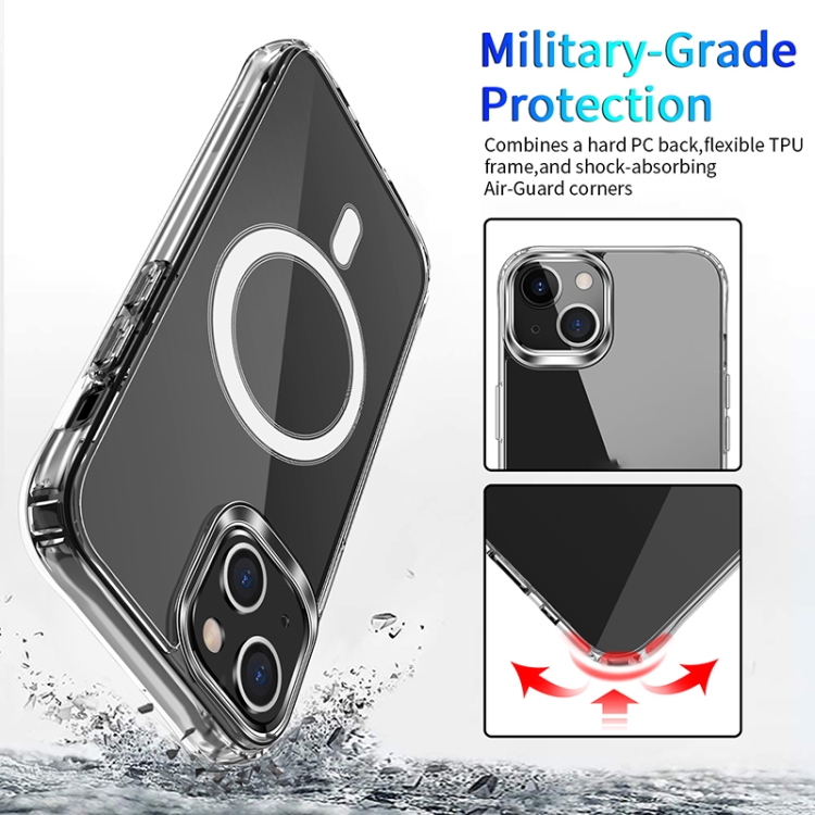  iPhone 14 Plus Skal MagSafe Shockproof Transparent
