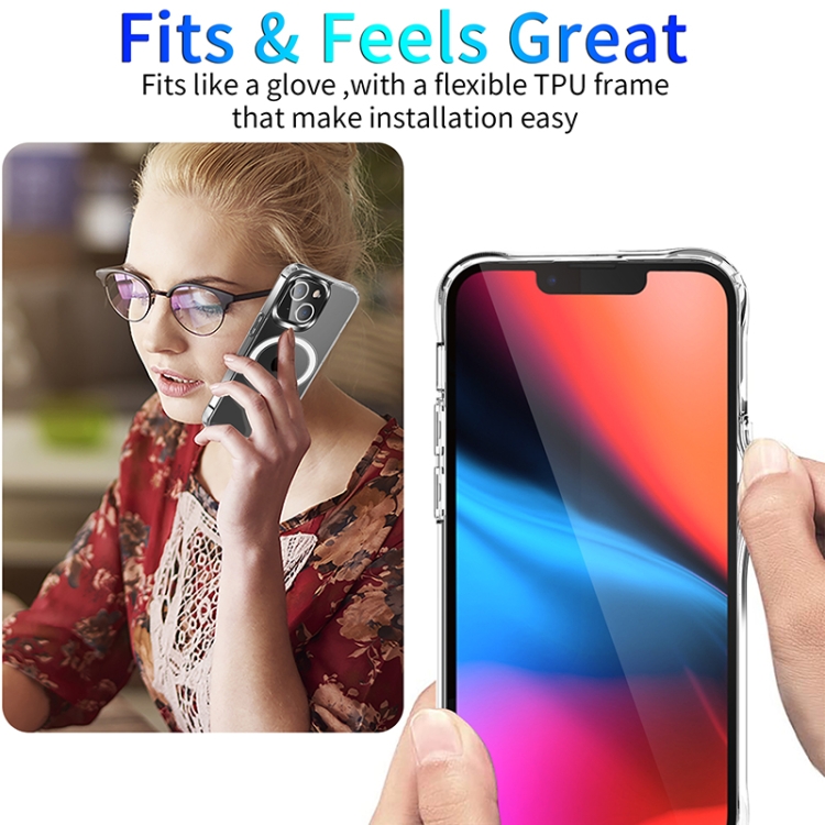  iPhone 14 Plus Skal MagSafe Shockproof Transparent