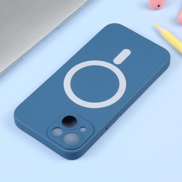  iPhone 14 Plus Skal MagSafe Liquid Silikon Blå