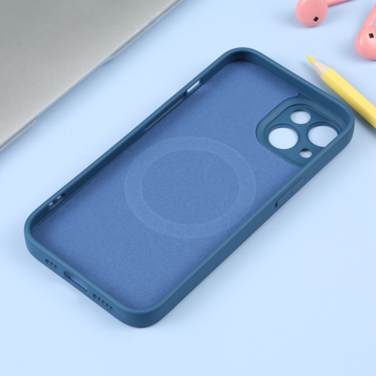  iPhone 14 Plus Skal MagSafe Liquid Silikon Blå