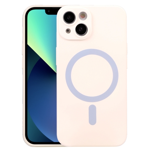  iPhone 14 Plus Skal MagSafe Liquid Silikon Vit