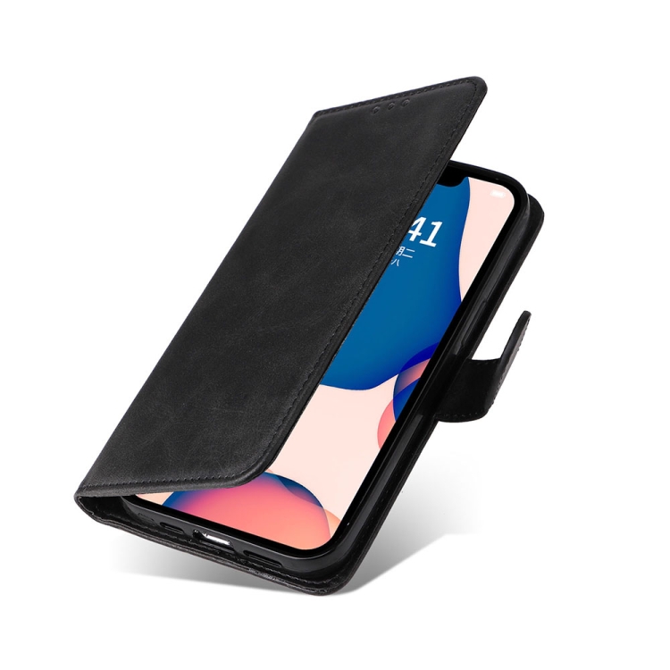  iPhone 14 Pro Fodral Flip Läder Svart