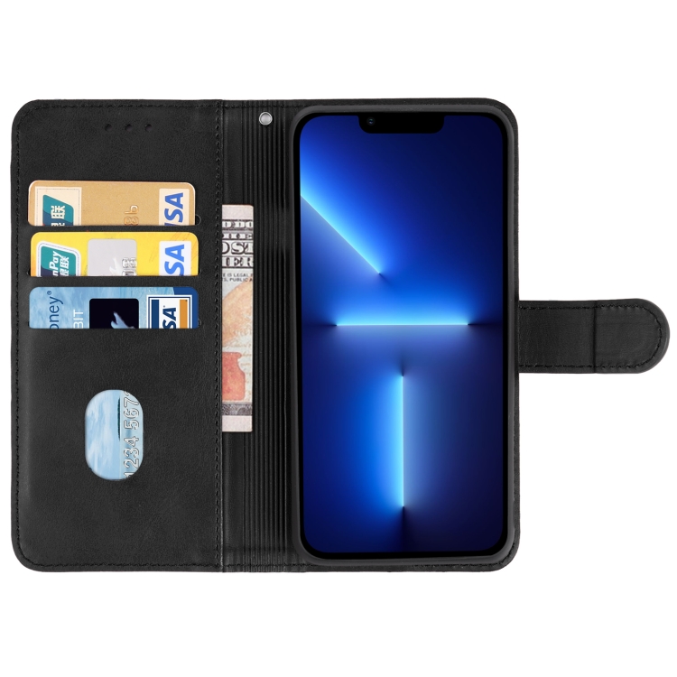  iPhone 14 Pro Fodral Läder Svart