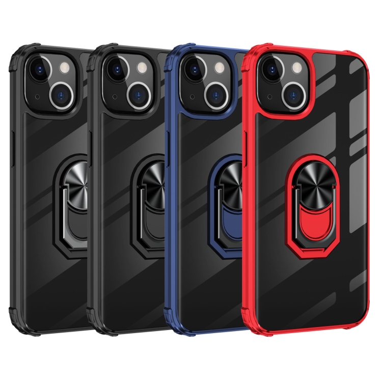  iPhone 14 Pro Skal Hybrid Armor Shockproof Ring Röd