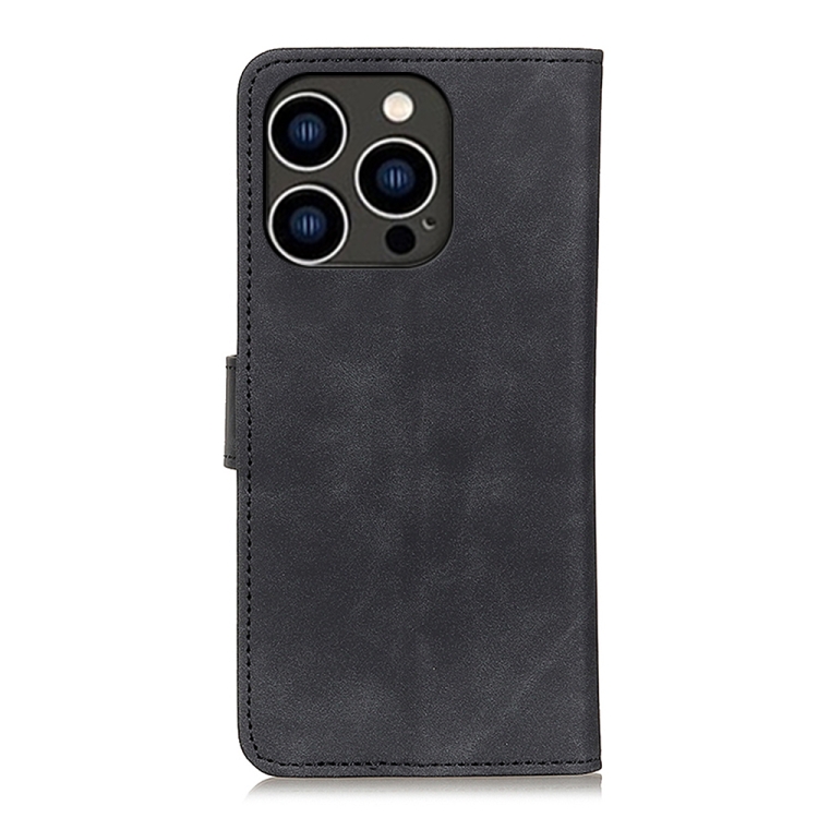 KHAZNEH KHAZNEH iPhone 14 Pro Fodral Retro Läder Svart