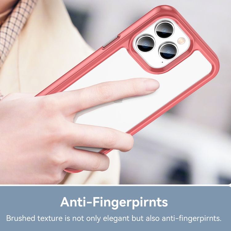  iPhone 14 Pro Skal Akryl/TPU Hybrid Orange