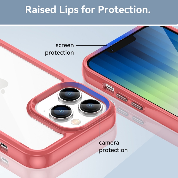  iPhone 14 Pro Skal Akryl/TPU Hybrid Orange
