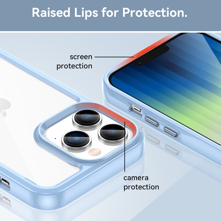  iPhone 14 Pro Skal Akryl/TPU Hybrid Blå
