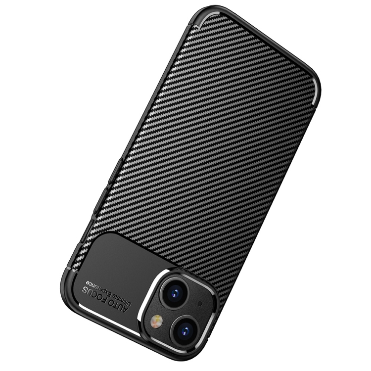  iPhone 14 Pro Skal Kolfiber Textur Svart