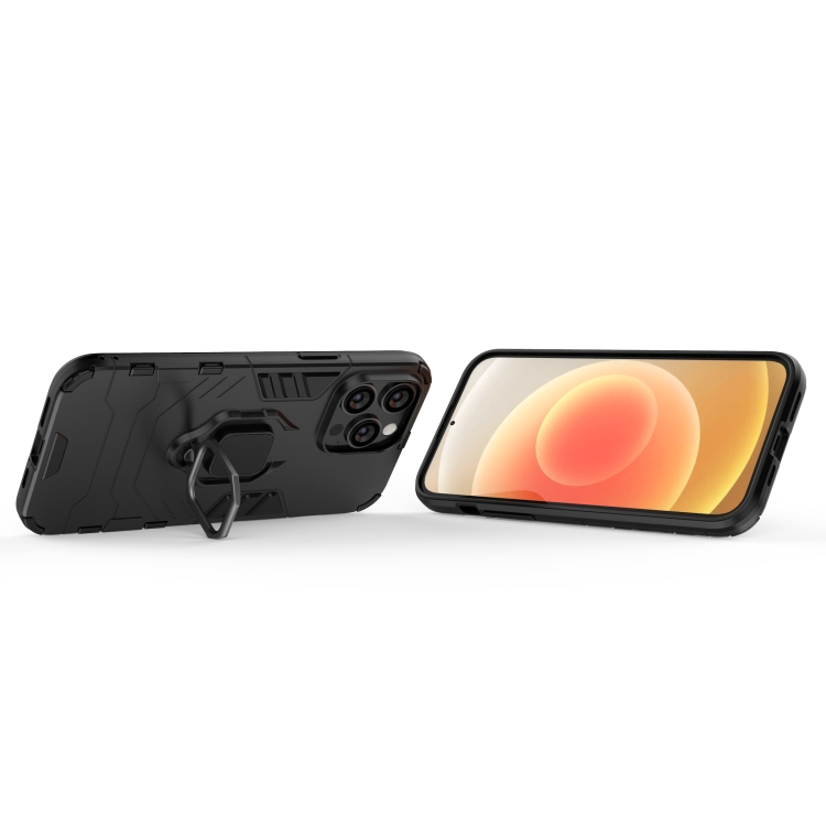  iPhone 14 Pro Skal Hybrid Ring Svart