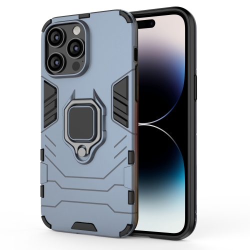  iPhone 14 Pro Skal Hybrid Ring Navy Blue