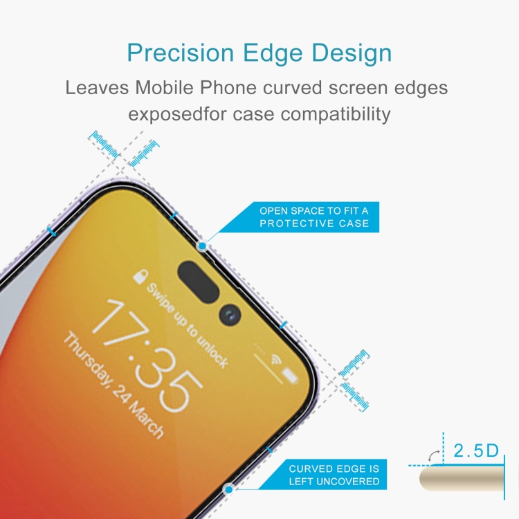  iPhone 14 Pro Skärmskydd Härdat Glas