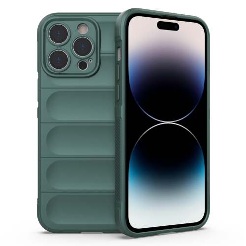  iPhone 14 Pro Skal Magic Shield TPU Mörk Grön