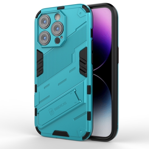  iPhone 14 Pro Skal Hybrid Med Kickstand Blå