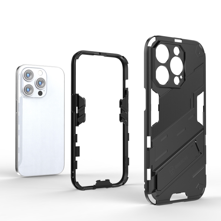  iPhone 14 Pro Skal Hybrid Med Kickstand Blå