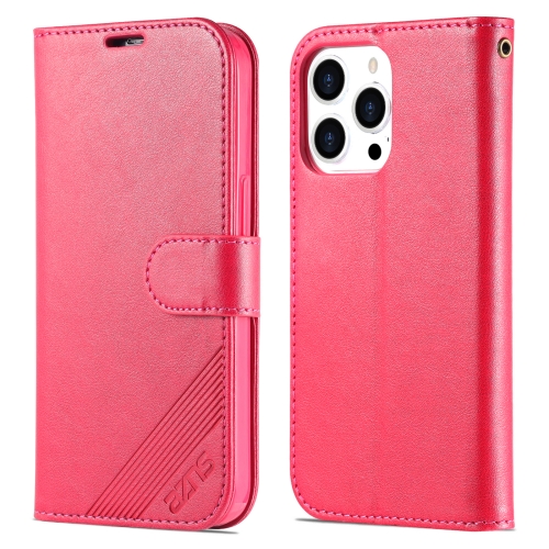 AZNS AZNS iPhone 14 Pro Fodral Läder Röd/Rosa