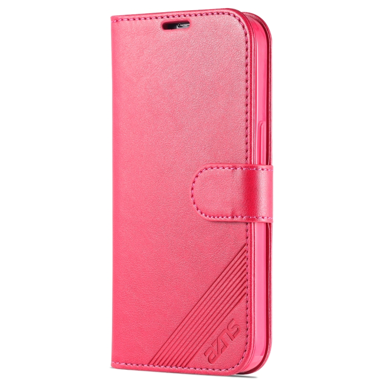 AZNS AZNS iPhone 14 Pro Fodral Läder Röd/Rosa