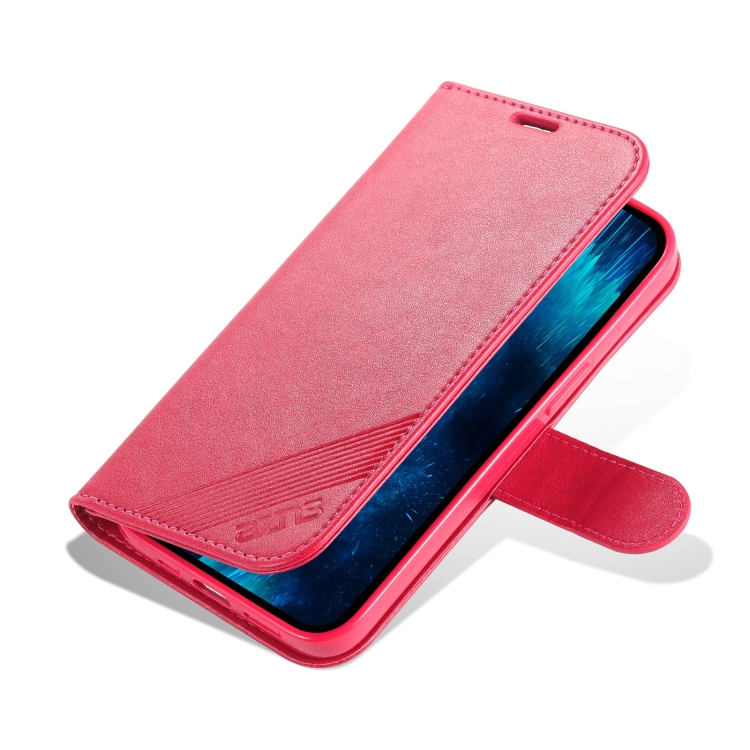 AZNS AZNS iPhone 14 Pro Fodral Läder Röd/Rosa