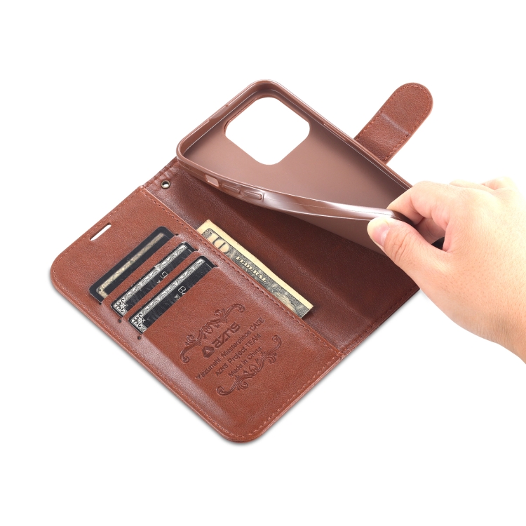 AZNS AZNS iPhone 14 Pro Fodral Läder Brun