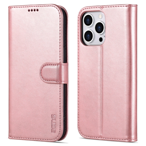 AZNS AZNS iPhone 14 Pro Fodral Läder Roséguld