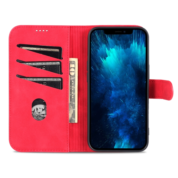 AZNS AZNS iPhone 14 Pro Fodral Läder Röd