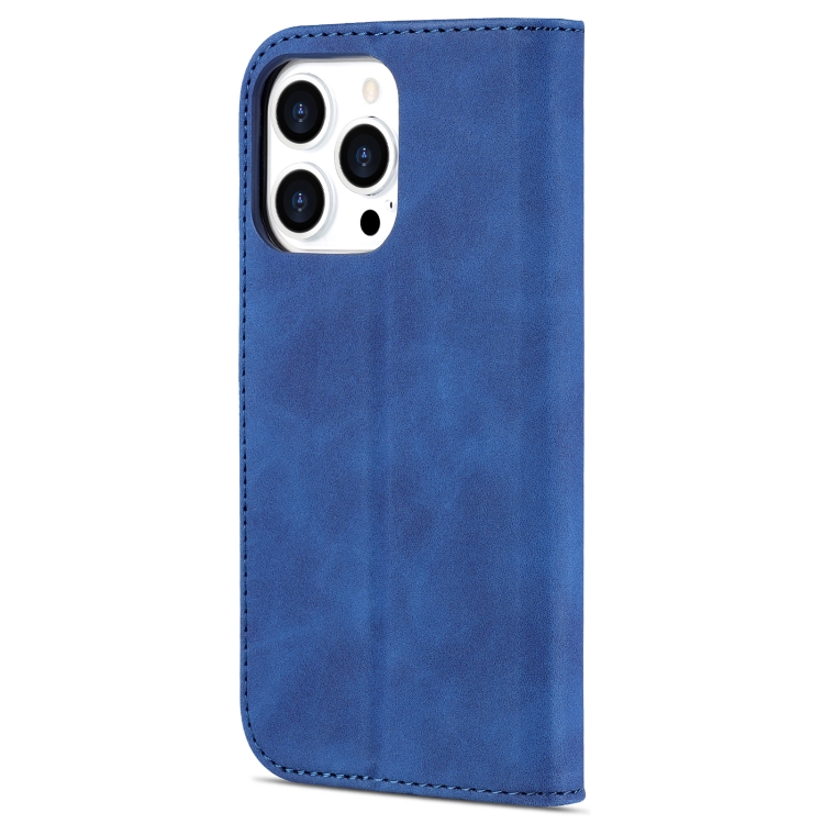 AZNS AZNS iPhone 14 Pro Fodral Läder Blå