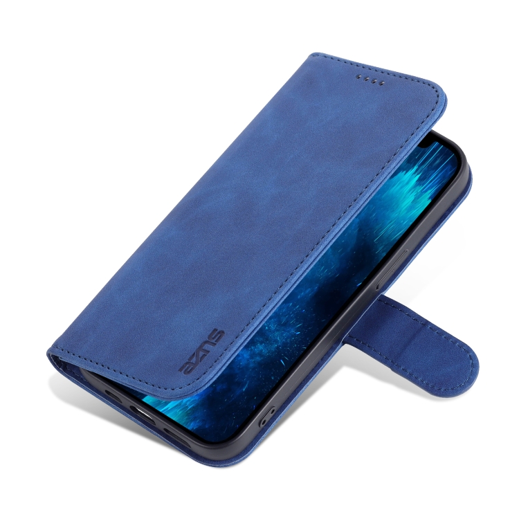 AZNS AZNS iPhone 14 Pro Fodral Läder Blå