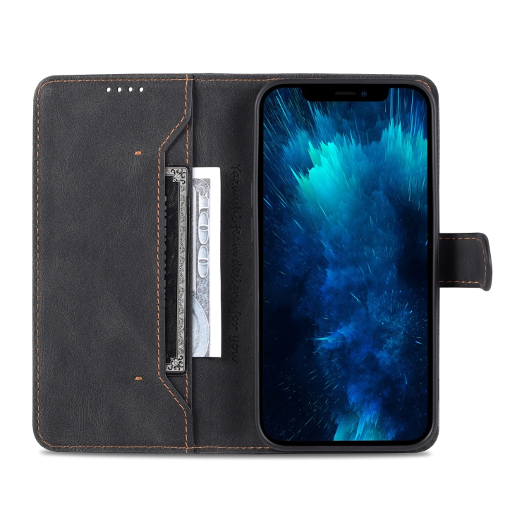 AZNS AZNS iPhone 14 Pro Fodral Skin Feel Läder Svart